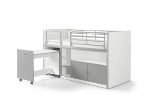 Vipack - Halfhoogslaper Bonny - BONHS9109 - Grijs - 96x121x207cm | Belga Meubelen Outlet