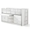 Vipack - Halfhoogslaper Bonny - BONHS9514 - Wit - 96x116x207cm | Belga Meubelen Sale
