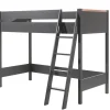 Vipack - Halfhoogslaper London - LDHS9080 - Grijs - 138,6x160x200cm | Belga Meubelen Outlet