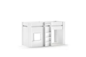 Vipack - Halfhoogslaper Reno - REHS9514 - Wit - 103,4x120,1x200cm | Belga Meubelen Online