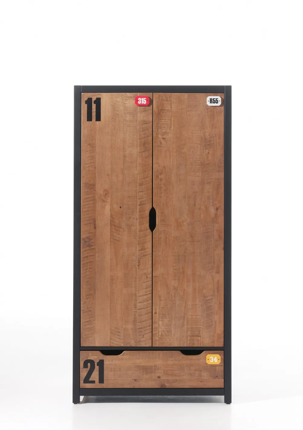vipack__kleerkast_alex__a_0-1.webp Vipack - Kleerkast Alex - AXKL1219 - Natuur - 55x200x100cm | Belga Meubelen Online