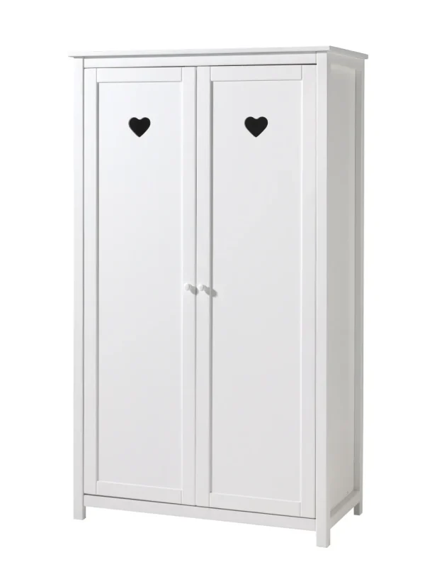 Vipack - Kleerkast Amori - AMKL1214 - Wit - 57x190,5x110cm | Belga Meubelen Fashion