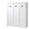 Vipack - Kleerkast Amori - AMKL1314 - Wit - 57x190,5x159cm | Belga Meubelen Clearance