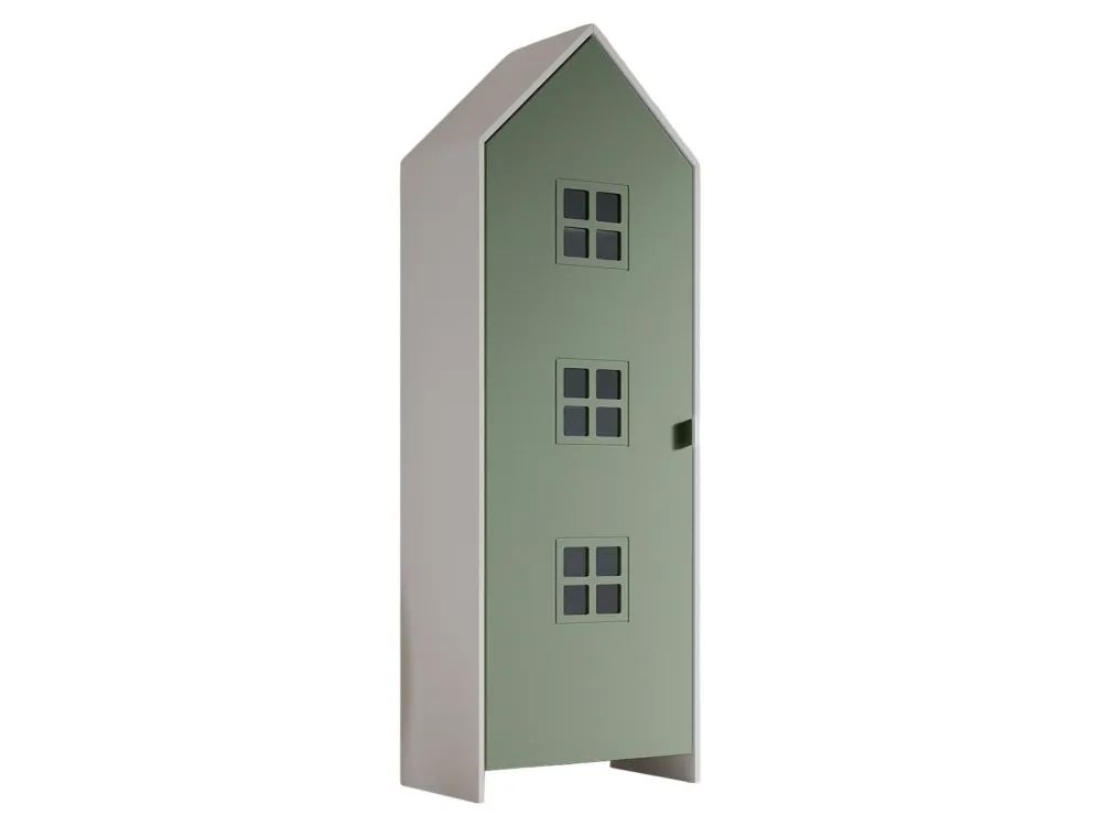 vipack__kleerkast_casami__0-2.webp Vipack - Kleerkast Casami - CSBR1393 - Groen - 37x171,5x57,6cm | Belga Meubelen Outlet