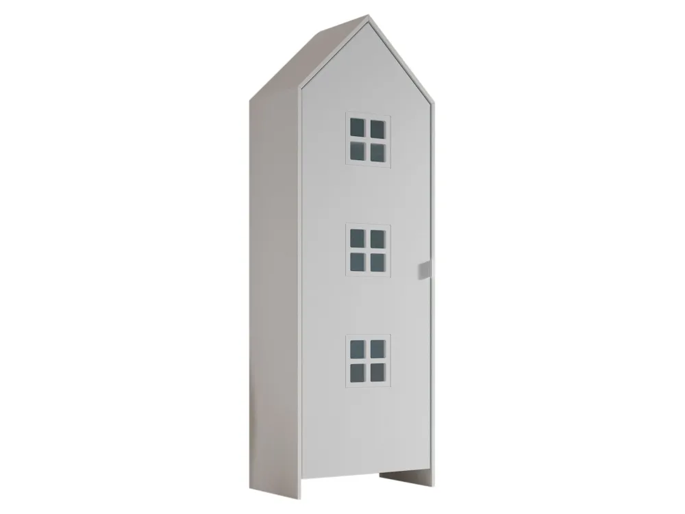 vipack__kleerkast_casami__0-3.webp Vipack - Kleerkast Casami - CSBR1314 - Wit - 37x171,5x57,6cm | Belga Meubelen Fashion