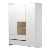Vipack - Kleerkast Kiddy - KIKL2314 - Wit - 138x190x55cm | Belga Meubelen New