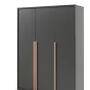 Vipack - Kleerkast London - LDKL1380 - Grijs - 56x195,2xcm | Belga Meubelen Discount