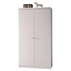 Vipack - Kleerkast Robin - ROKL1214 - Wit - 57x204,5xcm | Belga Meubelen Online