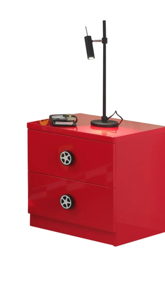 Vipack - Nachtkastje Auto - SC865NAR - Rood - 16x43xcm | Belga Meubelen Hot