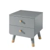 Vipack - Nachtkastje Billy - BINA2215 - Grijs - 40x45,2x43,2cm | Belga Meubelen Best