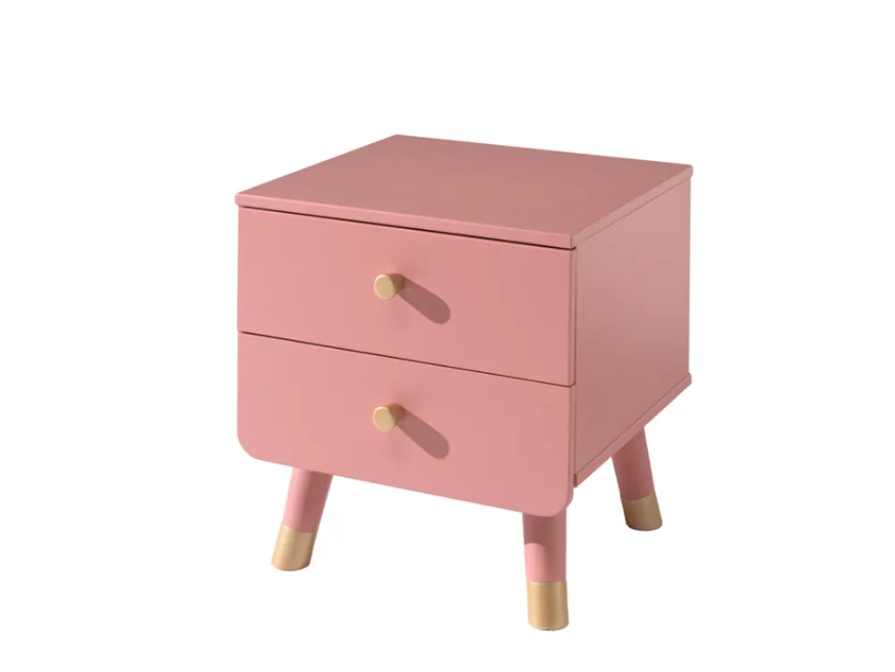 vipack__nachtkastje_billy_0-3.webp Vipack - Nachtkastje Billy - BINA2213 - Roze - 40x45,2x43,2cm | Belga Meubelen Discount