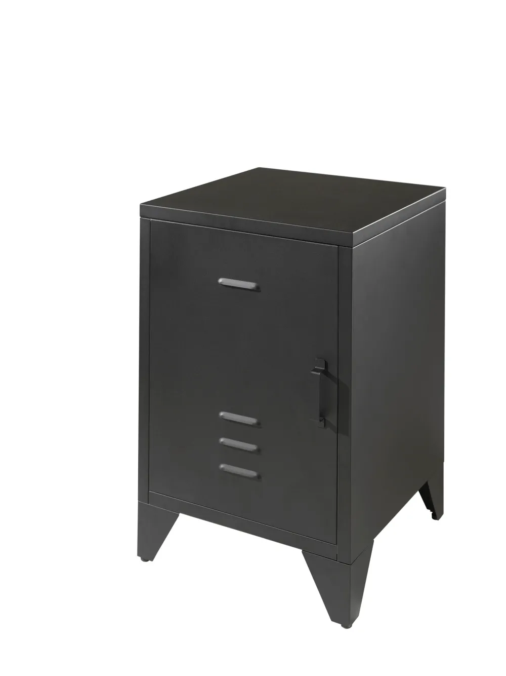 vipack__nachtkastje_bronx_0-1.webp Vipack - Nachtkastje Bronxx - BRNA1118 - Zwart - 40x60,5x40cm | Belga Meubelen Discount