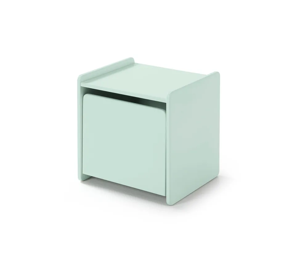 vipack__nachtkastje_kiddy_0.webp Vipack - Nachtkastje Kiddy - KINA1293 - Muntgroen - 36x41xcm | Belga Meubelen Outlet