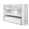 Vipack - Stapelbed Bonny - BONHS8014 - Wit - 101,5x161x221,5cm | Belga Meubelen Outlet