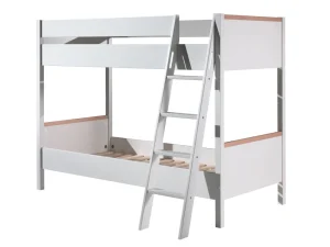 Vipack - Stapelbed London - LDSB9014 - Wit - 138,6x160x200cm | Belga Meubelen Discount
