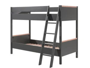 Vipack - Stapelbed London - LDSB9080 - Grijs - 138,6x160x200cm | Belga Meubelen Discount