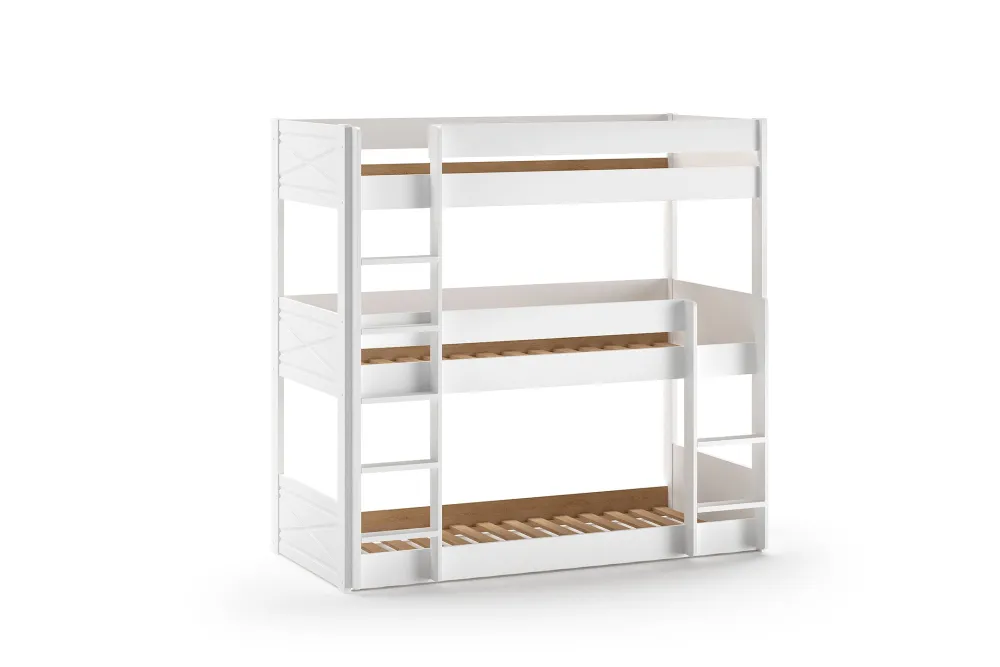vipack__stapelbed_scott___0.webp Vipack - Stapelbed Scott - STTP9014 - Wit - 105,4x199,8xcm | Belga Meubelen Clearance