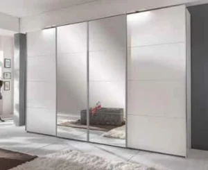 Wimex - Kleerkast Brussel - 4 schuifdeuren - 2 spiegels - Drie Kleuren - 313x210x65cm | Belga Meubelen Sale