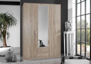 Wimex - Kleerkast Wenen - 3 draaideuren - Drie kleuren - 135x199x58cm | Belga Meubelen New