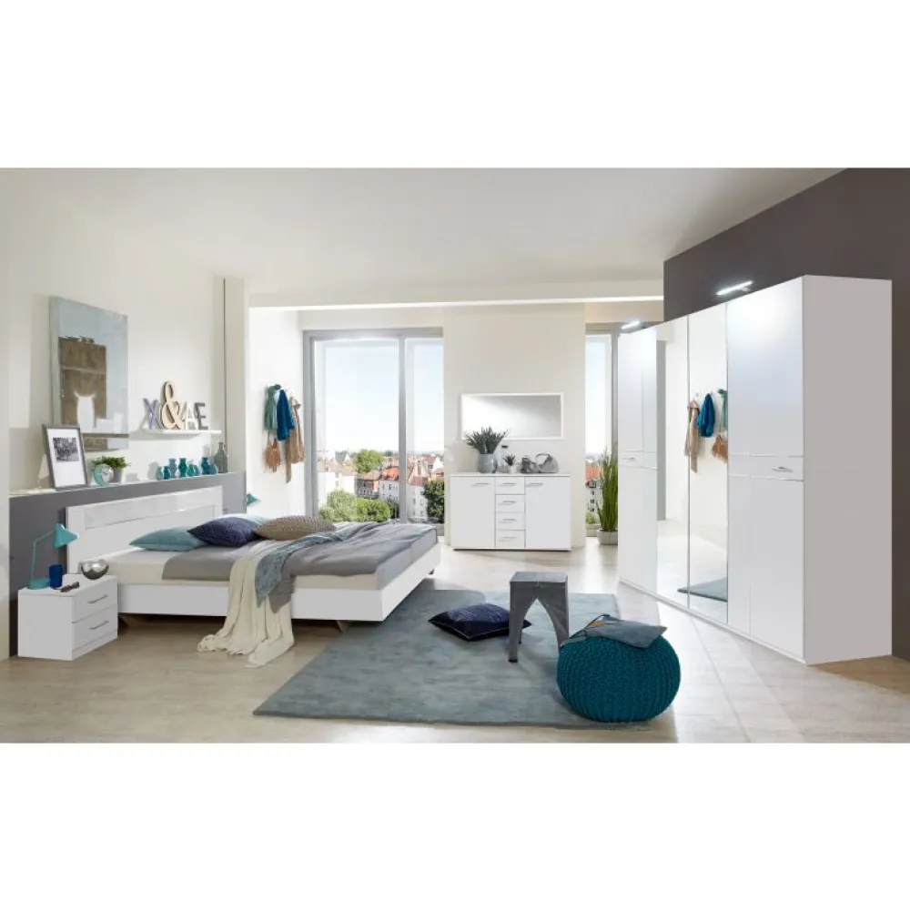 wimex__slaapkamer_pamela__0-1.webp Wimex - Slaapkamer Pamela - Wit/Chrome - 4-delige set | Belga Meubelen New