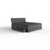 Wimex - Tweepersoonsbed Kopenhagen - Donkergrijs - 180x96x200cm | Belga Meubelen Clearance