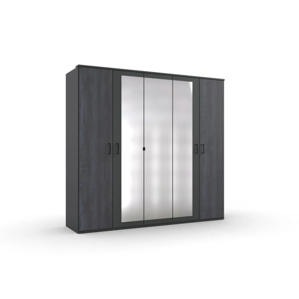 wimex_kleerkast_kopenhage_0.webp Wimex- Kleerkast Kopenhagen - 5 draaideuren - 225x208x58cm | Belga Meubelen Discount