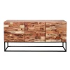 ZST - Dressoir Mill - Massief Acacia Hout - Metalenen Onderstel - 160x45x81 cm | Belga Meubelen Outlet